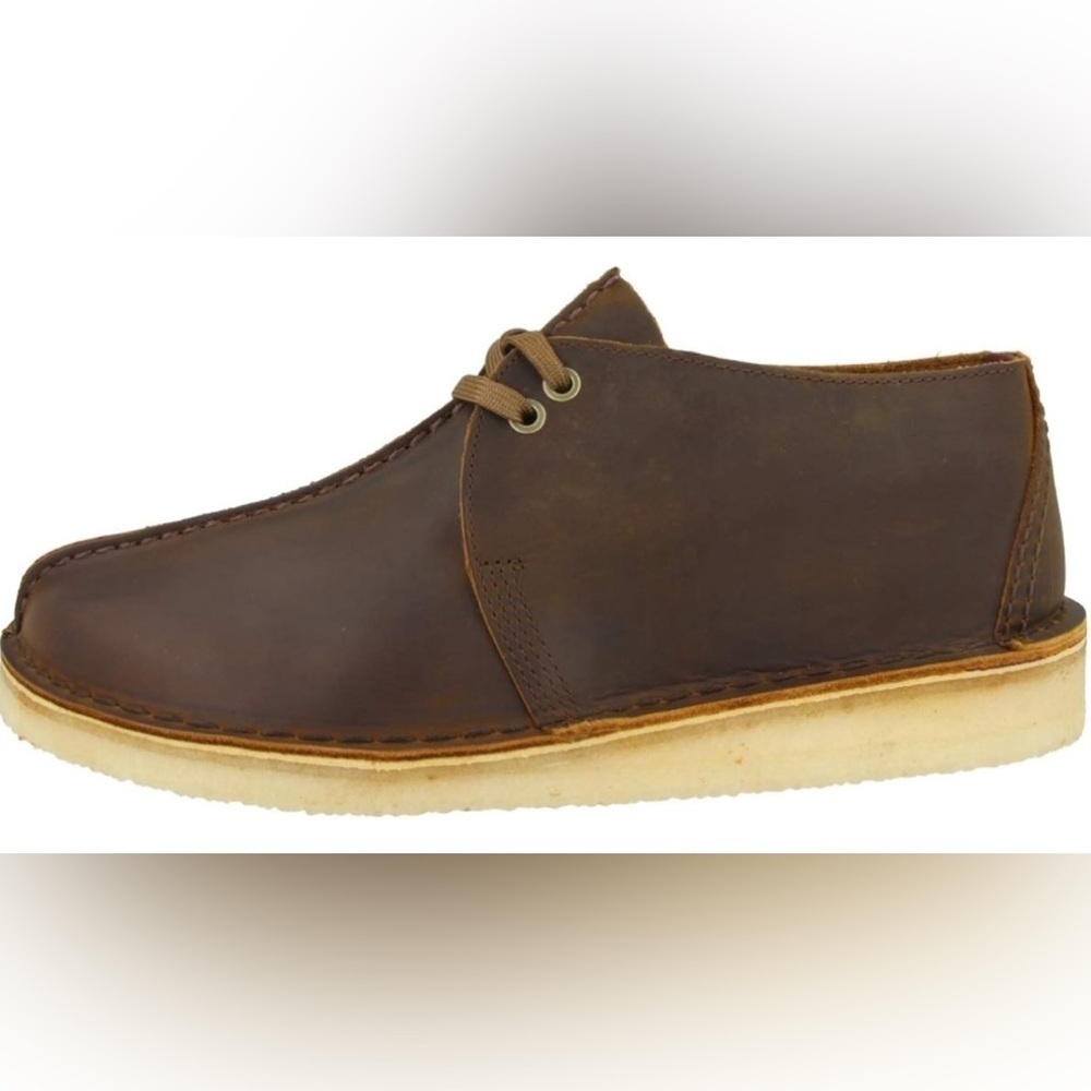 Clarks Originals Mens Desert Trek Leather Shoes SIZE: 11M COLOR: Beeswax (Brown)